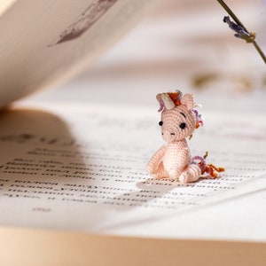 Miniature Unicorn Doll – Tiny Handmade Fantasy Creature – Collectible Crochet Unicorn