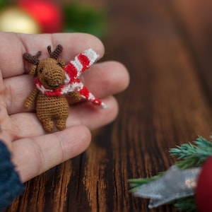 Moose miniature crochet animal - Personalized gift for him