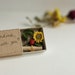 Personalized Mothers day gift box with miniature ladybug with sunflower - Mother, sister, wife gifts