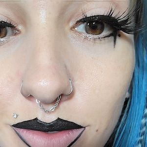 FAUX NoseRings/Septum Chain
