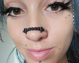 FANG [Lava Rock] Nose Chain