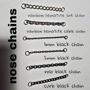 Black//Rainbow Nose ChainS