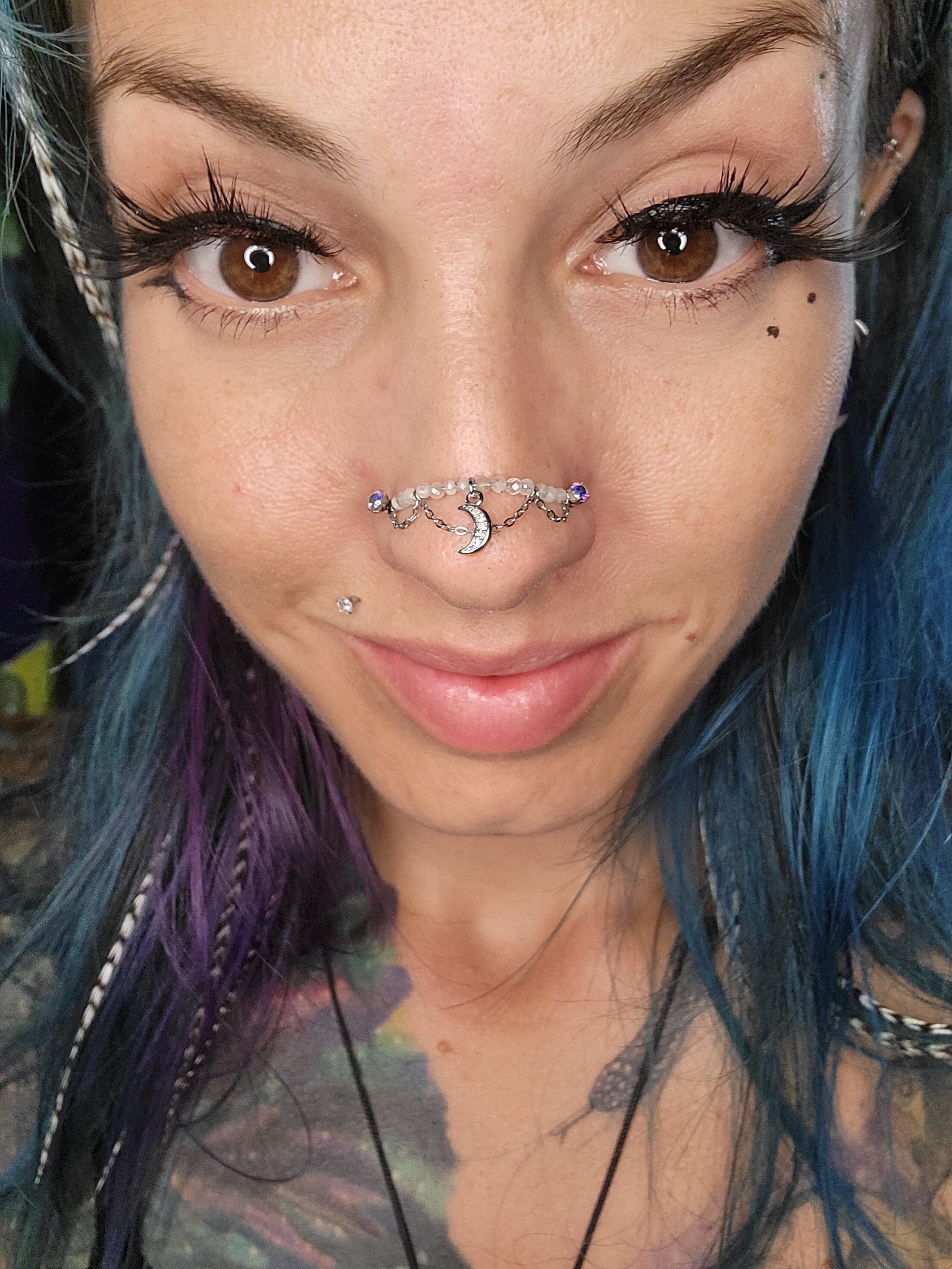 Moonstone nose stud deals