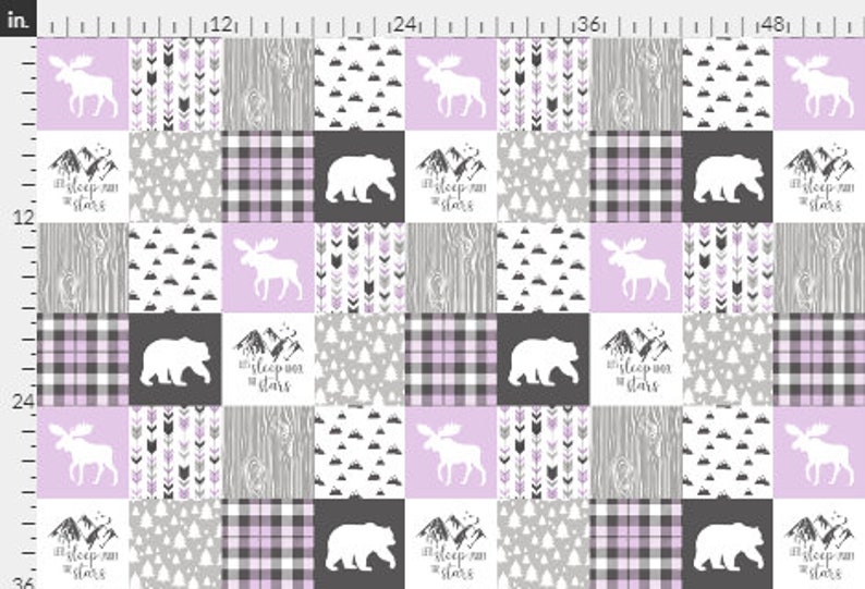 Designer Minky Fabric Let S Sleep Under The Stars Etsy