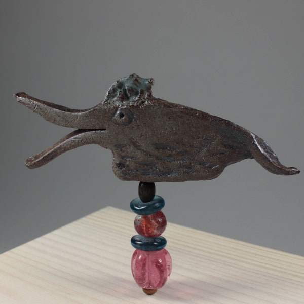 Skulptur, Vogel, Keramik Figur