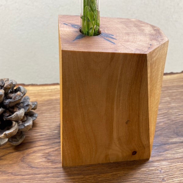 Holzvase, Holzdesign, Inneneinrichtung natürlich