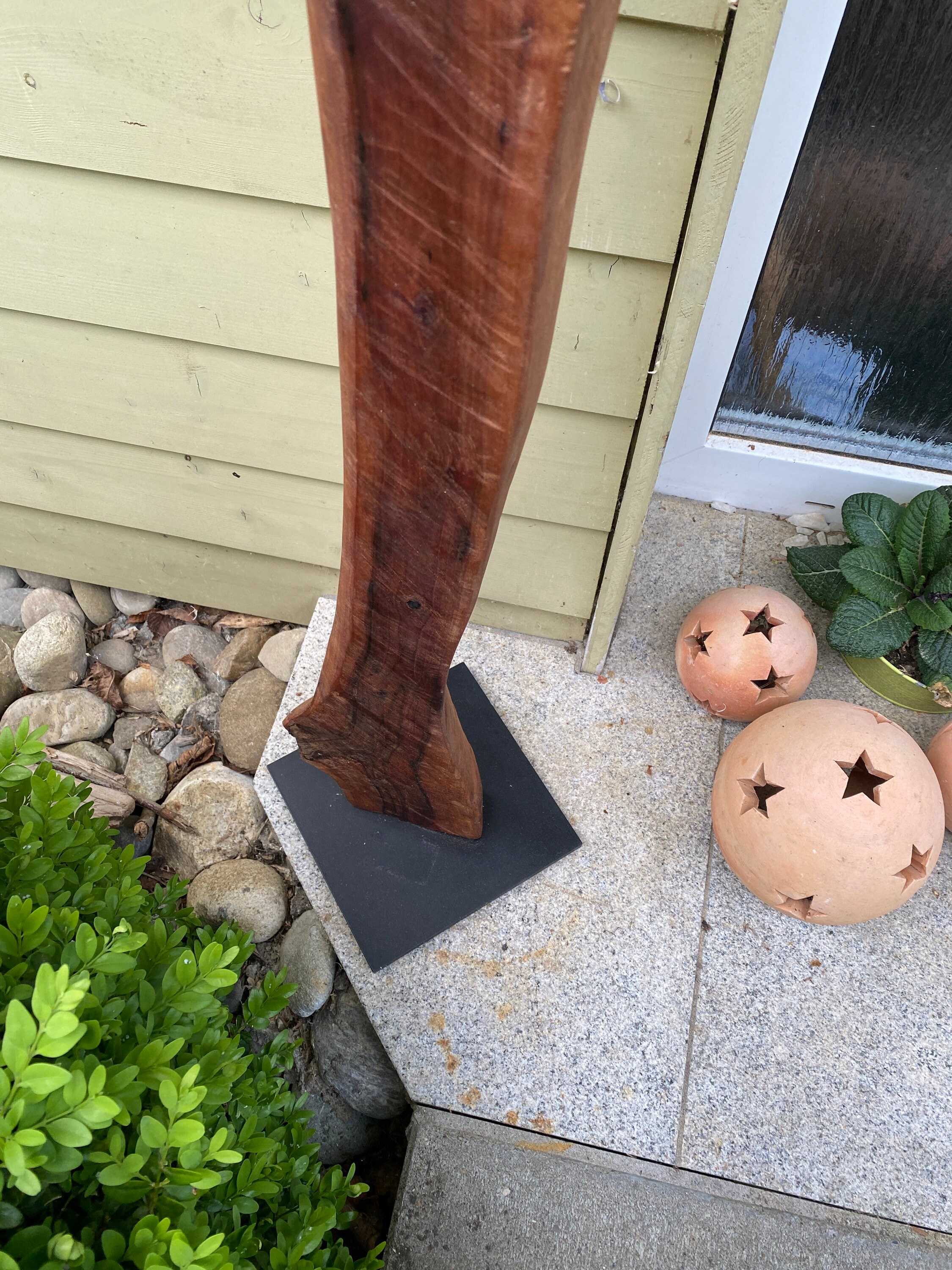 Gartenskulptur aus Holz Gartenfiguren aus Keramik Vogel aus - Etsy.de