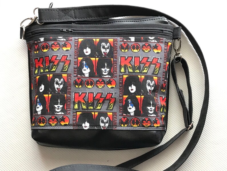 Crossbody Purse Bag/Kiss Rock Band Rock Roll Music Handmade Etsy