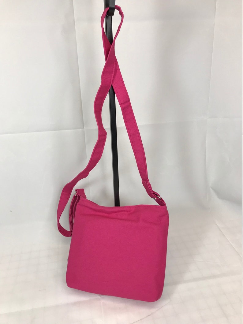 CrossbodyShoulder Bag Purse Detroit LionsMedium PursePink PurseCanvas PurseShoulderHand BagFully Lined BagPink Kiss PursesHandmade