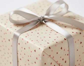 Papel de regalo con forma de corazón para San Valentín, aniversario, amor, cumpleaños, regalo de amistad, corazones, romántico