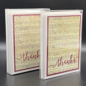 Partitura Cartões de agradecimento - Vinho quente