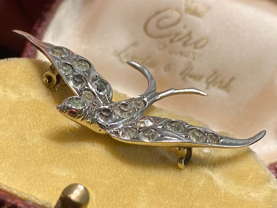 Antique Victorian Edwardian Silver & Diamond Paste