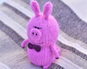 Funny Piggy Stuffies Etsy - cute purple bow dungaree roblox