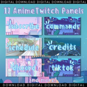Anime Themed Twitch Panels, Video Game Streaming, Social Media and ...