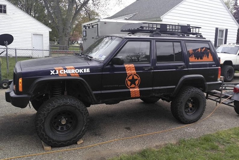 Jeep XJ Cherokee rear window decal set of 2 Etsy