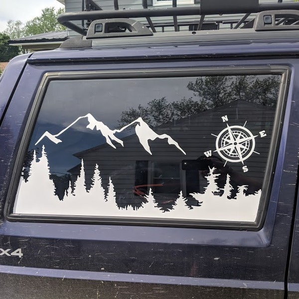 Jeep XJ Cherokee rear window decal (set of 2) (driver and passenger sides)