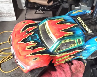 RC Car Paint Hex Pattern Paint Stencil