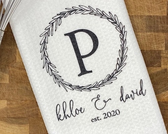 Custom Tea Towel, Kitchen Decor, Personalized Towel
