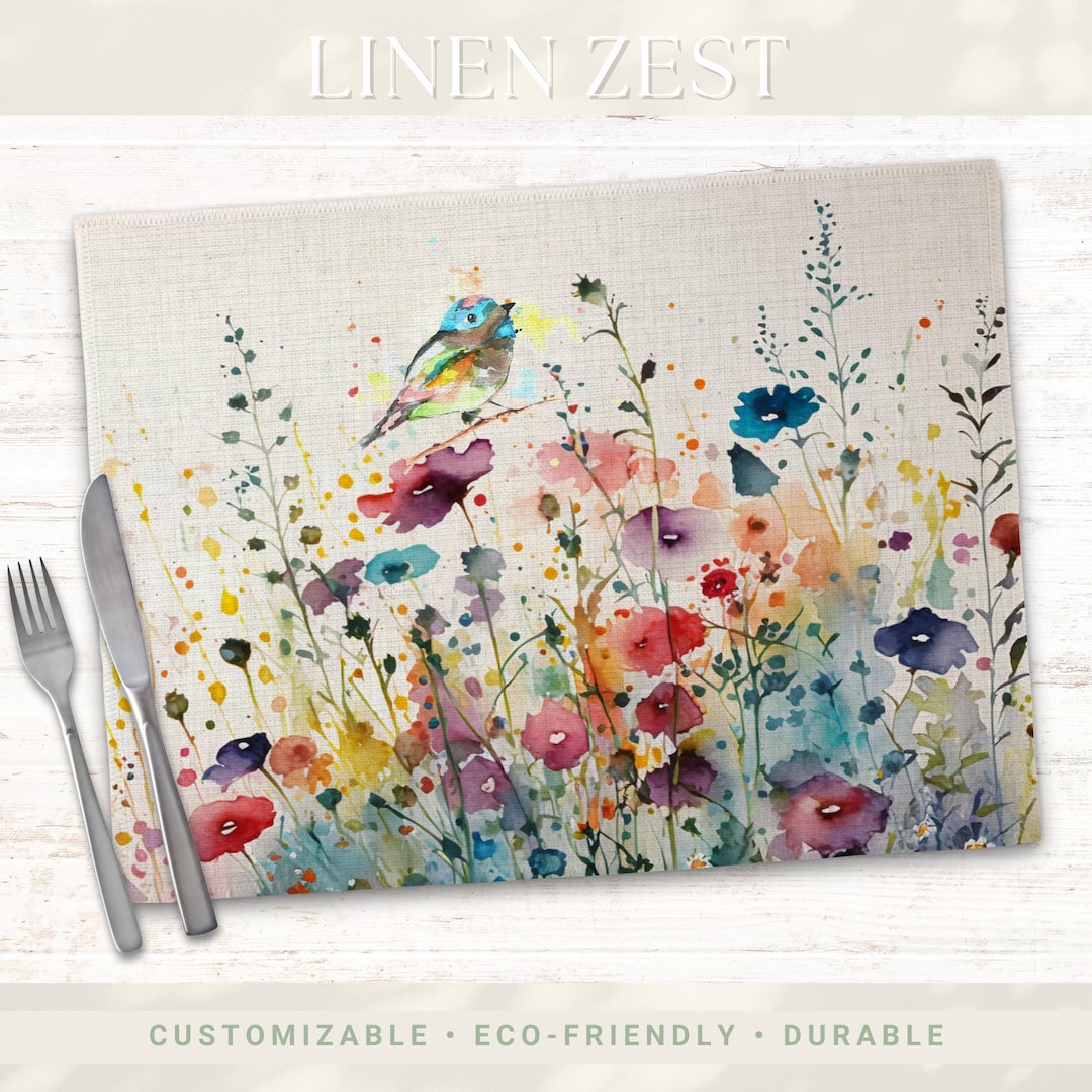 Parrot natural placemat
