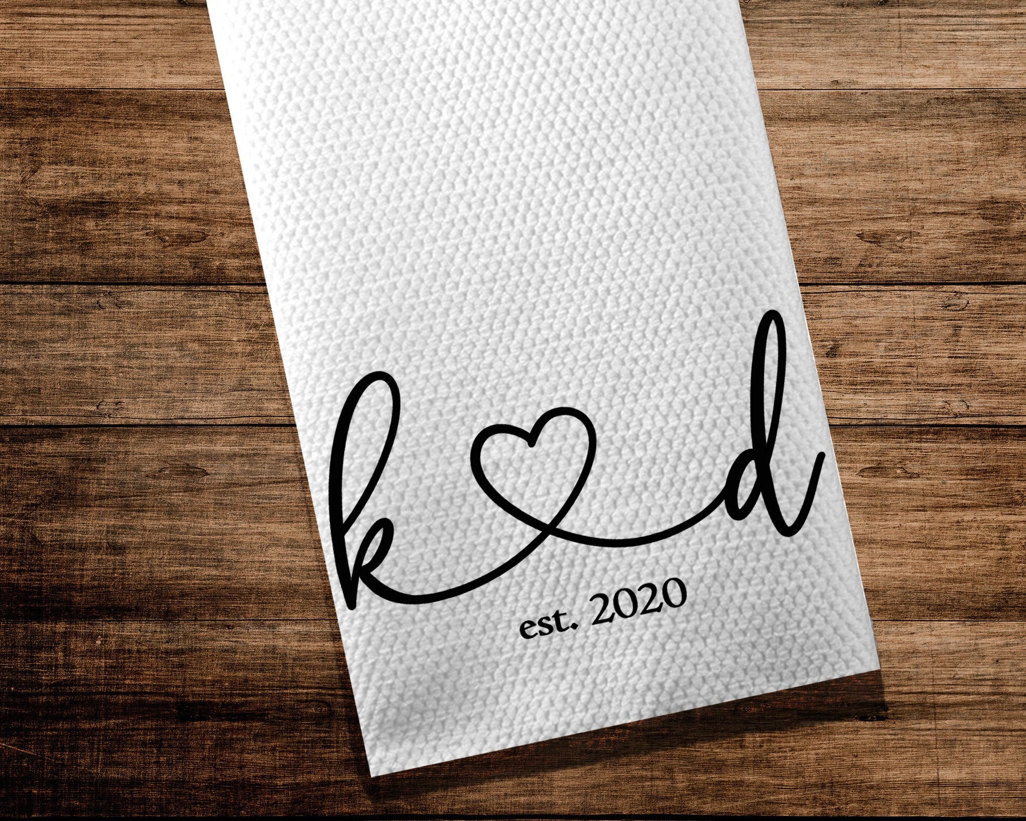 Wedding gift, Gift for Bride, Custom tea towel, Kitchen tea towel, Kitchen decor, Personalized kitchen towel, Shower gift, Housewarming Gift