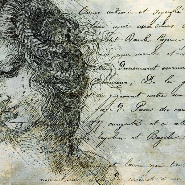 Encantador papel de arroz Lina tamaño A3 Decoupage para muebles, técnicas mixtas, revistas basura y mucho más por Decoupage Queen