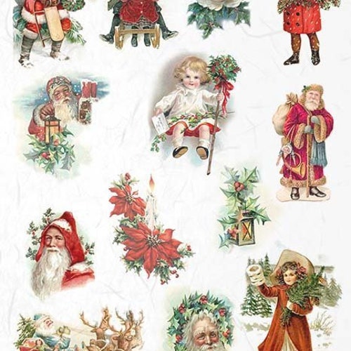 ITD Collection Christmas Joy Rice Paper Decoupage A4 for DIY - Etsy