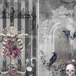 Rice Paper Decoupage - Happily Encaged - Decoupage Queen Decoupage Paper - Made in Italy - Decoupage Papers - A4