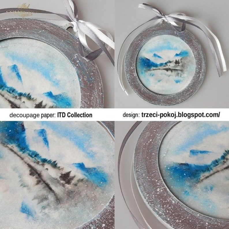 ITD Collection Winter Views Rice Paper Decoupage A4 for Decoupage, Art ...