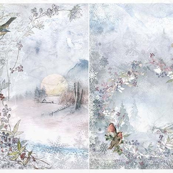 Winter Rice Paper - Etsy