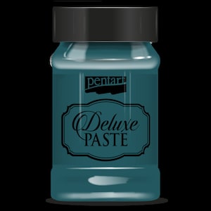 Pentart Emerald Deluxe Paste , 100ml, Thick for stenciling, Mixed Media, Collages, Scrapbooking, Art Canvases, Home Decor, DIY Projects