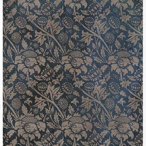 ITD Collection William Morris Art Deco Rice Paper, Size A4 for decoupage, journals, collages, mixed media, scrapbooking, Furniture Decoupage