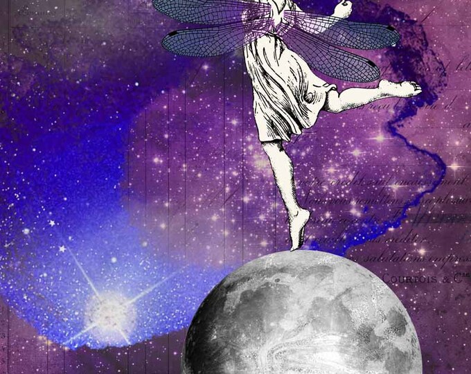 Dancing on the Moon Rice Paper Decoupage Size A4 by Decoupage Queen for ...