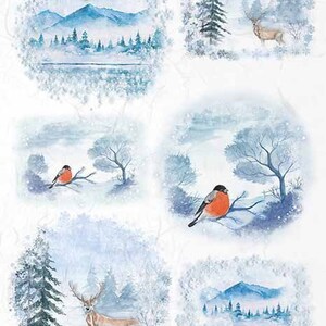 ITD Collection Winter Views Rice Paper Decoupage A4 for Decoupage, Art ...