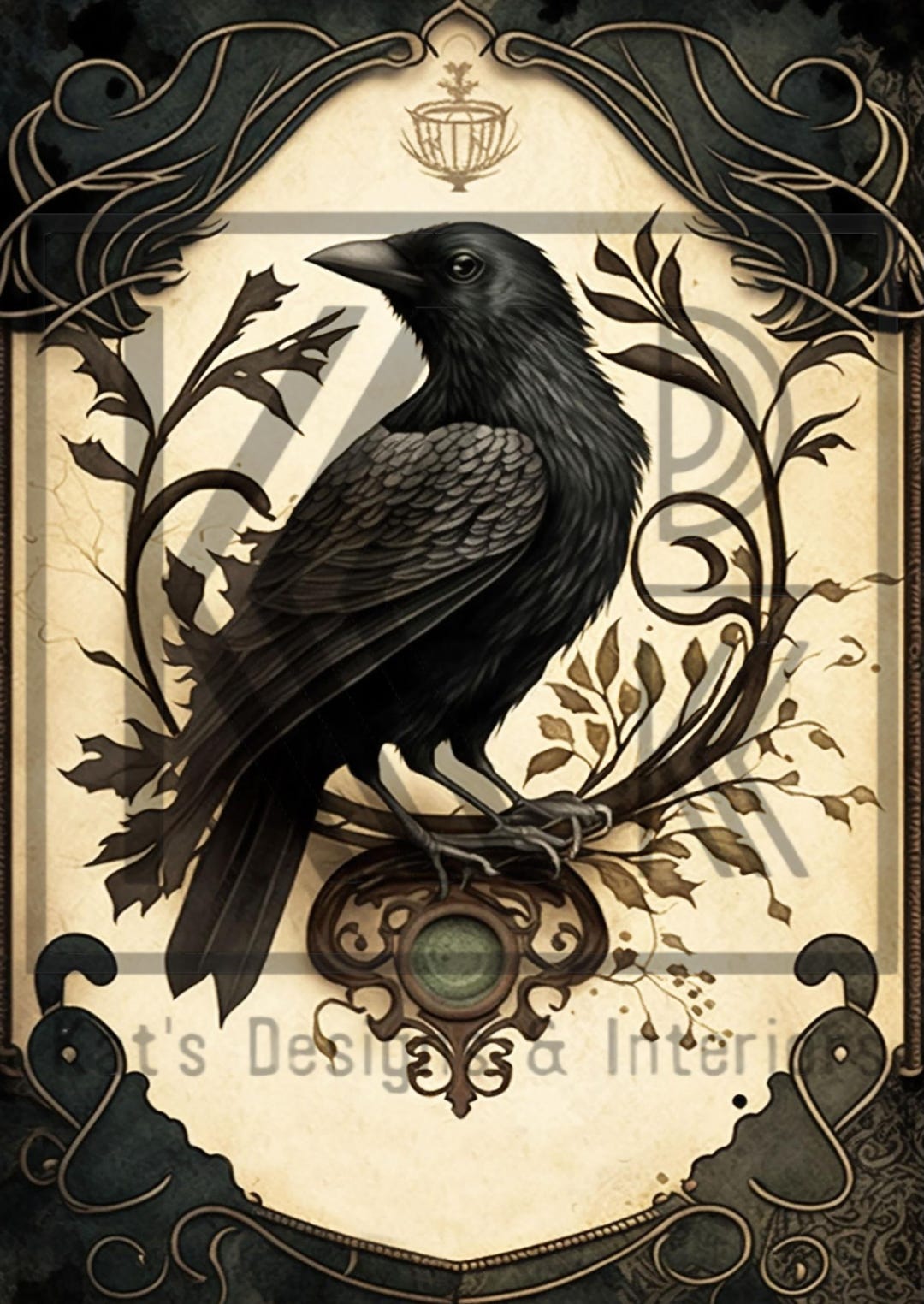 Raven Ripped Paper Effect New! I Raven III I Rice Paper Decoupage I Size A4 I DIY Projects I ...