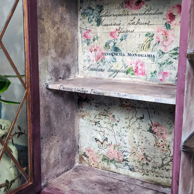 Floral Wallpaper Decoupage By Redesign With Prima | Etsy