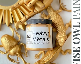 Gold Dust Metallic Gilding Paint Heävy Mëtal Collection By Wise Owl