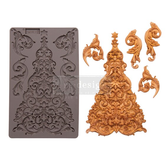 Christmas Silicone Mold GLORIOUS TREE Redesign With Prima Silicone