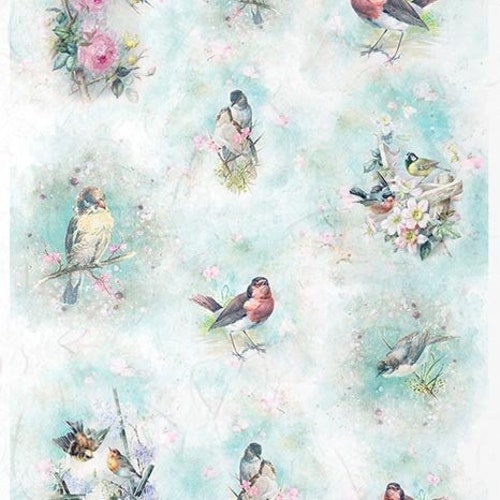 ITD Collection Winter Birds Rice Paper Decoupage A4 for DIY - Etsy