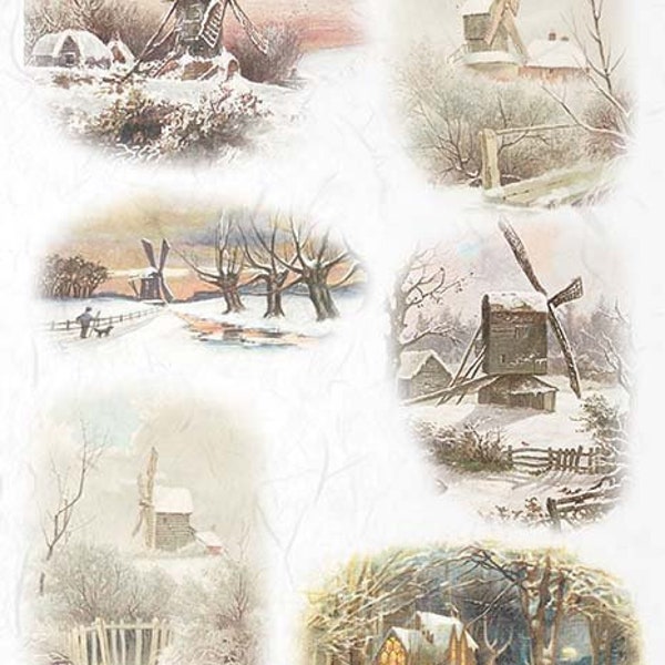 Winter Rice Paper - Etsy