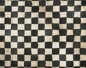 Iveta Hand Painted Checks Rice Paper Decoupage By Decoupage Queen Size A3 for DIY Projects, Scrapbooking, Art Journals, Mixed Media, Collage
