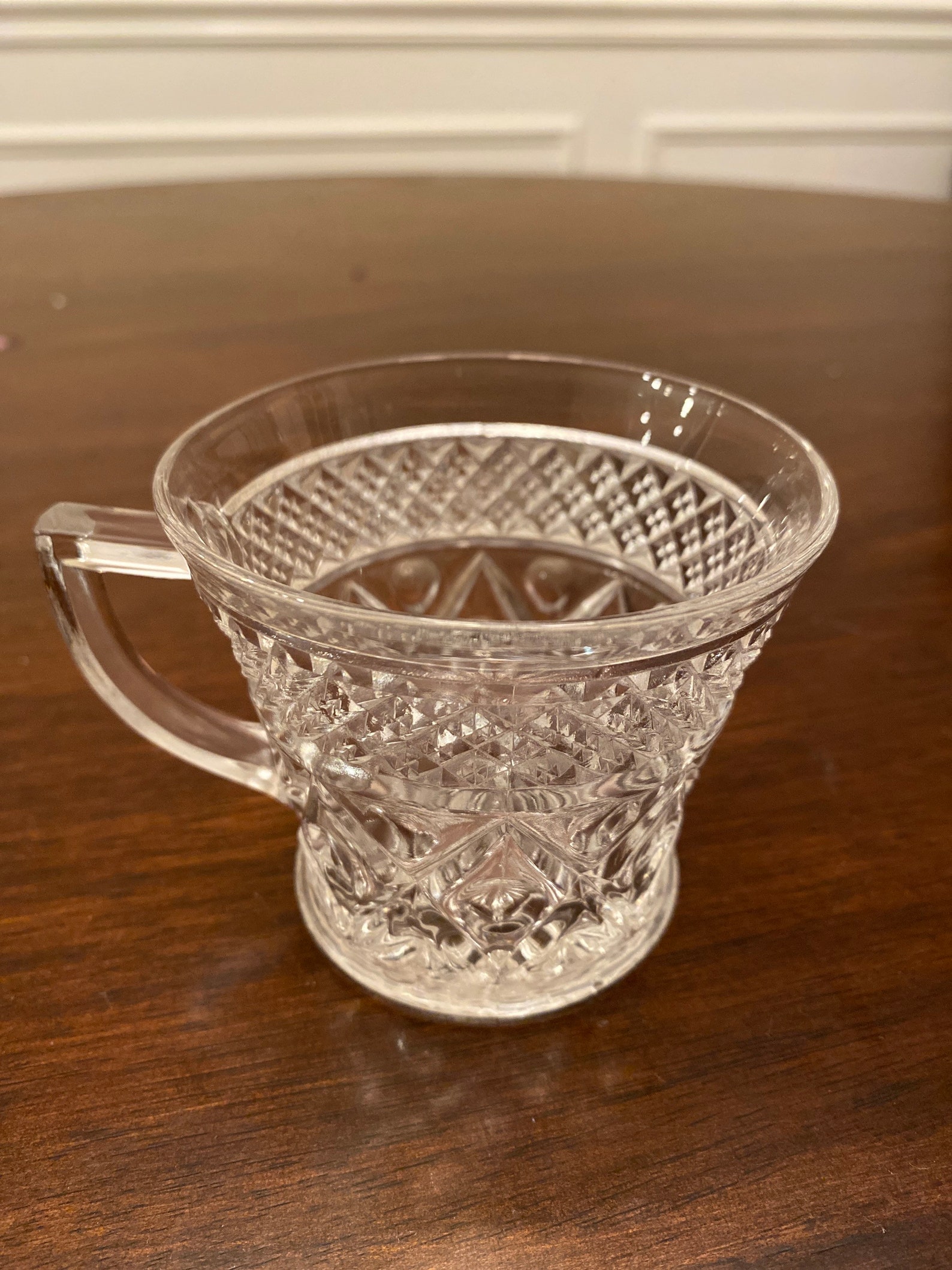 Cut glass punch bowl cups 12 available Etsy