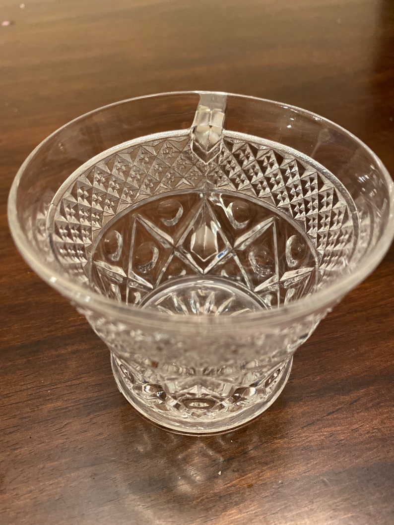 Cut glass punch bowl cups 12 available Etsy