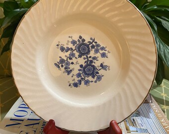 Antique Wedgwood plate 7 inch blue and white “Royal Blue Ironstone” plate