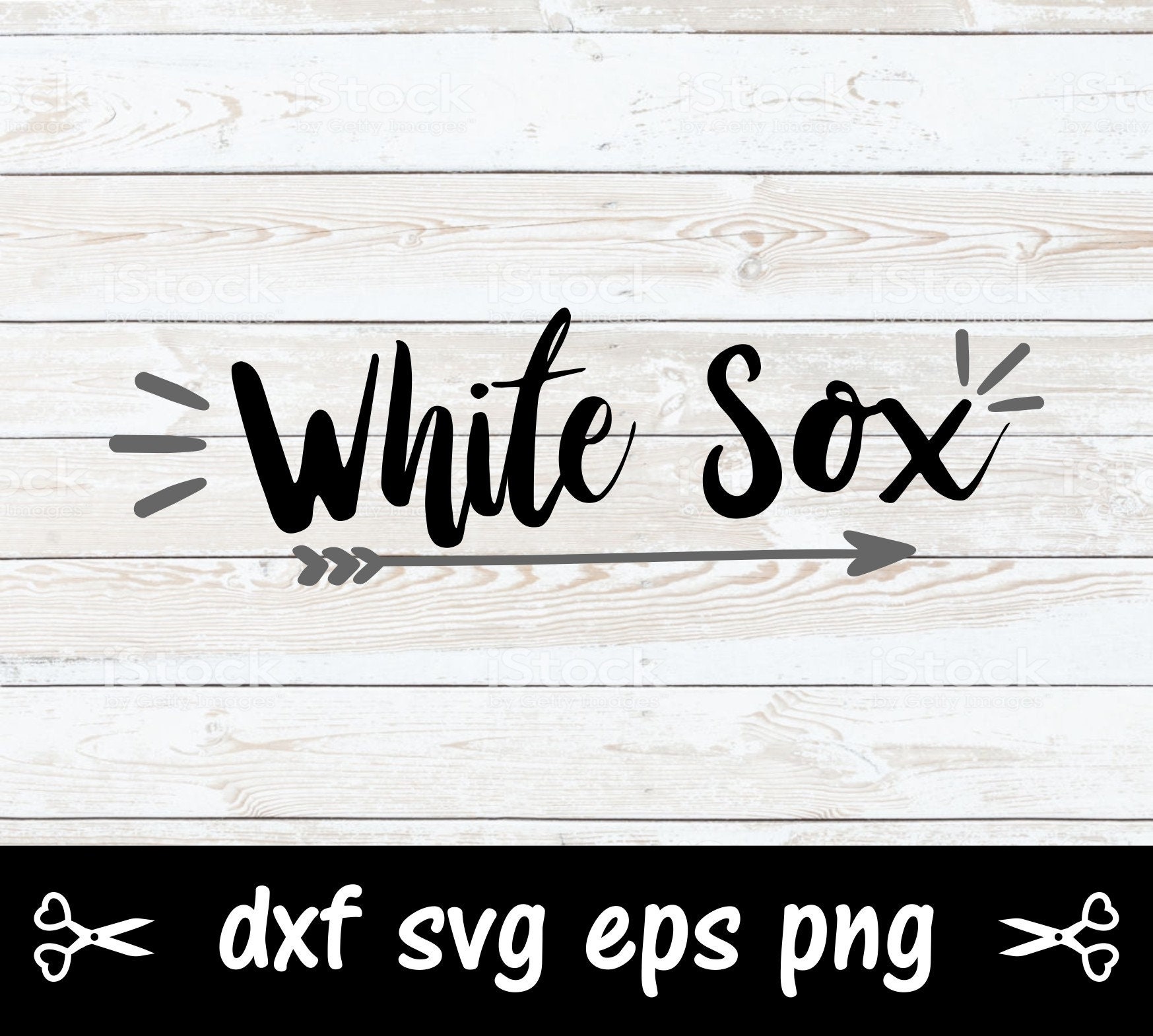 Download White Sox SVG png dxf eps cricut silhouette decoration | Etsy