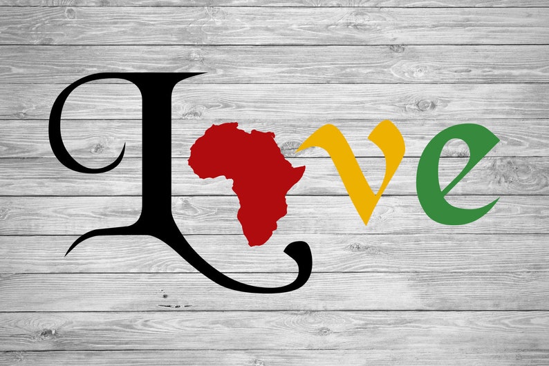 Download Love Africa Svg Png Dxf Eps African Continent College University Cricut Silhouette Black Afro Girl Love Hearts Reggee Tribe Decoration Clip Art Art Collectibles Puzzles Design Media De