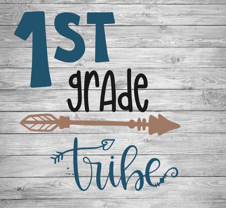 1st Grade Tribe Svg Png Dxf Eps College Tribe Teachers Family Kinder Garden Mops Love School Elementary Silhouette Cricut Clip Art Art Collectibles Shantived Com