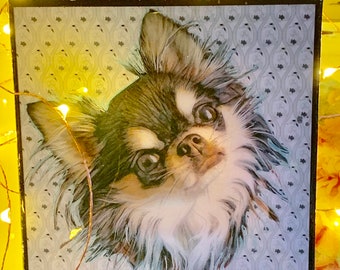 Made to order Customized Art - dog named Hana