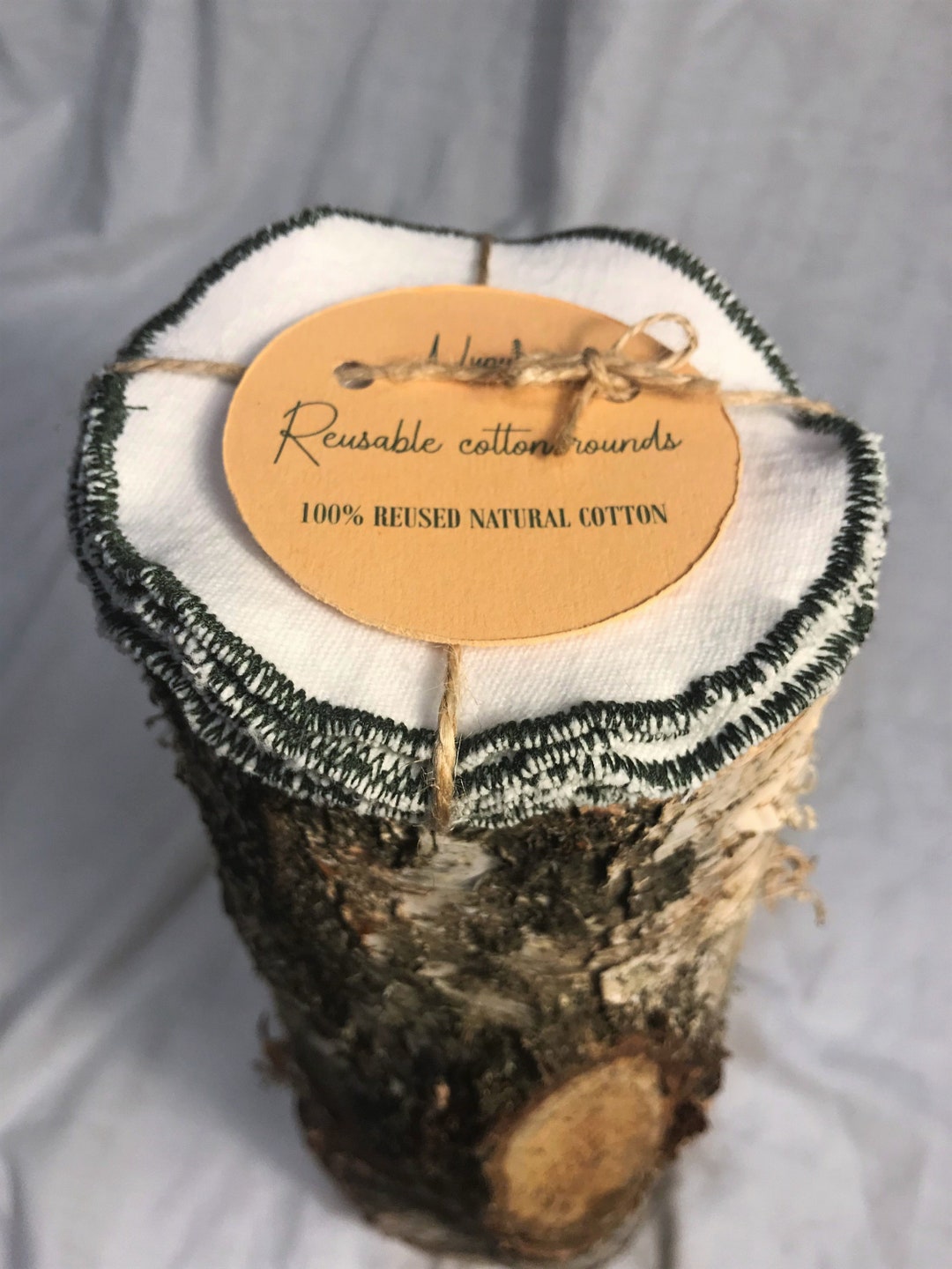 7 Reusable Big Cotton Rounds Zero Waste Facial Makeup Etsy