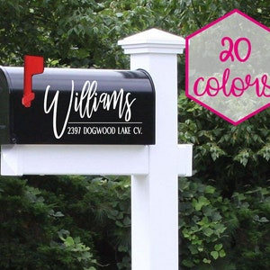 Custom Mailbox Decal Address Label Name Street House Sticker Number Ideas Modern Sign Garage Farm Last Housewarming Gift Idea First Home