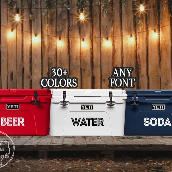 Drink Cooler Label Etsy